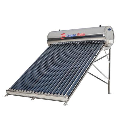 China Hotel LINYAN 200L 300L Unpressurized Solar Hot Water System Stainless Steel Geyser Water Heating Customized Solar Boiler for sale