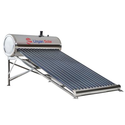 China Hotel Stainless Steel Bolier Calentadores Calentadores de Agua Solares Non-Pressure Vacuum Tube Solar Water Heater LINYAN China for sale