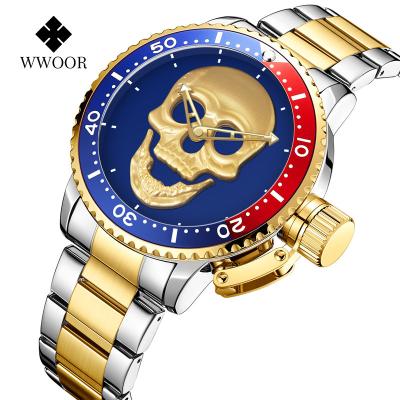 China WWOOR Luxury Brand Wristwatch Gent Orologi 3ATM Water Resistant Analog Business Watch Men's Quartz Watch for sale