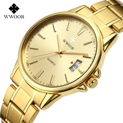 China Simple Auto Date Business Men's Quartz Movement Watches Sports 30m Waterproof Calendar Watches Luxury Stainless Steel Band Watches Quartz for sale