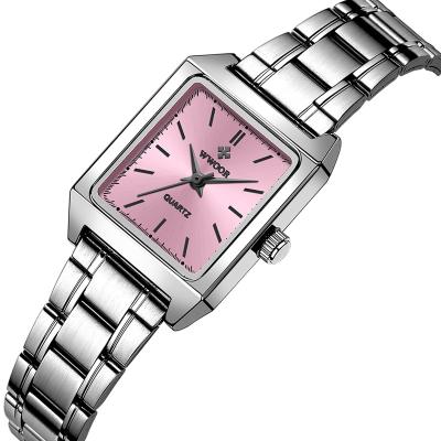 China Luxury new design high quality stainless steel quartz solid watches water resistant for business women for sale