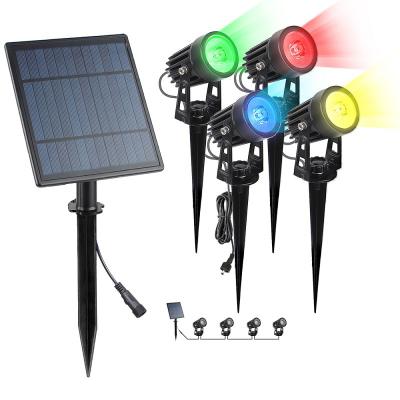 China Solar Garden Pathway Lights Landscape Outdoor Bright White Solar Powered Lights RGB LED Garden Lights Lawn Patio Yard for sale