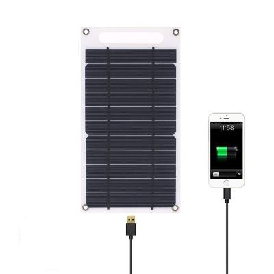 China Outdoor Solar Panel Waterproof For Mobile Phone Charging Power 6W 2.0 Interface Solar Charging Panel WINXU-EP6W for sale