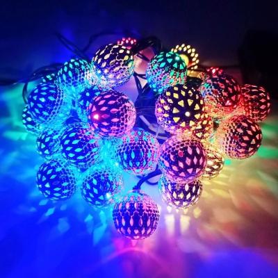 China Battery Operated LED String Light Morocco LED Ball Fairy Garland 3/6M Flashligtht String Light for New Year Christmas Wedding Navidad Home Decors Battery Operated for sale