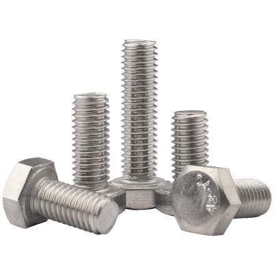 China 304 Stainless Steel Hex Bolt Screw 12.9 Grade Alloy Steel 14.9 Hex Extension Full Screw for sale