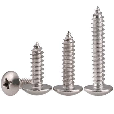 China JISB1122T Stainless Steel 304 316 M2 M2.5 M3 M3.5 M4 M5 M6 M8 Truss Pan Mushroom Umbrella Head Cross Wooden Tapping Screws for sale