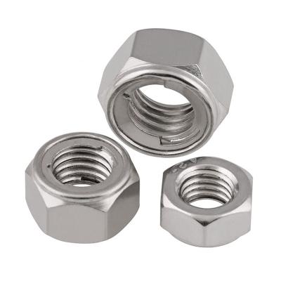 China Current Heavy Industry 304 Stainless Steel Torque Type All Metal Insert Hex Lock Nut Hex Self Locking Lock Nut DIN980 GB6184 for sale