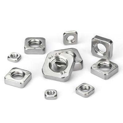 China DIN562 Industry Nut M3 M4 M5 M6 M8 A2 304 General Thin Galvanized Stainless Steel Square Nuts Slip Nut For Bolts for sale