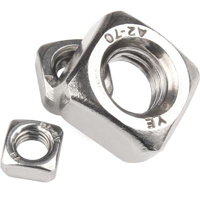 China DIN557 A2 Industry General Stainless Steel Square Nuts Galvanized Block Slide Nuts M3 M4 M5 M6 M8 M10 M12 for sale