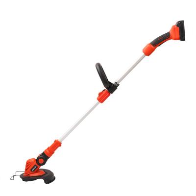 China 2021 New 20V Lithium Power Cordless Rechargeable Battery Powered Electric Grass Trimmer Household Cordless Brush Cutter for sale