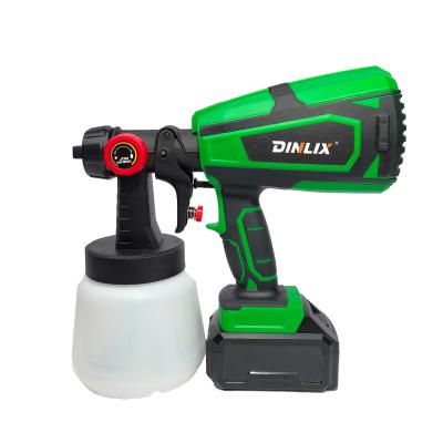 China Paint Spray Gun Cordless Portable Electric Dinlix Paint Sprayer High Pressure Airless Spray Gun for sale