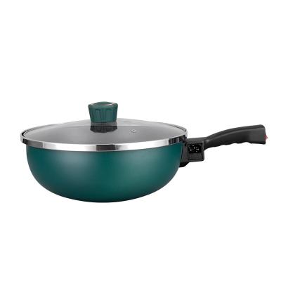 China Household Multifunctional Electric Frying Pan Non-stick Non-smoking Electric Cooking Pot for sale