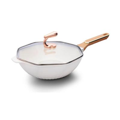 China Household Wholesale Non-Stick Flat Bottom Frying Pan Set Medical Fried Egg Pot Pan Kitchen Cooking Pot Stone Frying Pan 4 Hole for sale