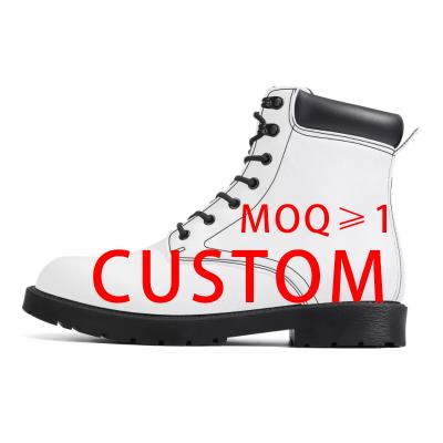 China Other Custom Shoes OEM 3D Printing Service Customized LOGO Pattern Printed Winter Boots High Top Casual Men's Women's Boots for sale