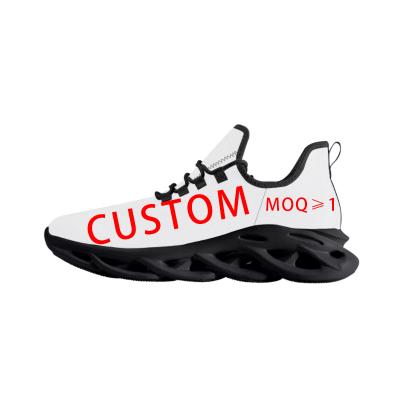 China CUSHIONING 3D Printing Service Hollow Out Bottom LOGO OEM Custom Shoes Customize Pattern Fashion Sneakers Casual Sports Running Shoes for sale