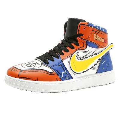 China CUSHIONING Dragon Ball Shoes Anime Basketball Style Funny Sneaker Men's Tennis Sports Shoes Shape Sneakers for sale