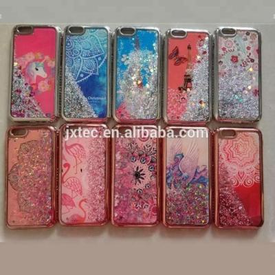 China TPU glitter quicksand mobile phone shell plated tpu liquid case for K10/K8/K7 for sale