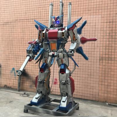 China Handmade Famous GUNDAM Robot Metal Indoor&Outdoor Landscape Sculpture for sale