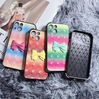 China 3D Butterfly Shockproof Bracket Cell Phone Shockproof Bag For Samsung S22 PU Leather Phone Case For iPhone13 Promax xsmax 11 12 cover for sale