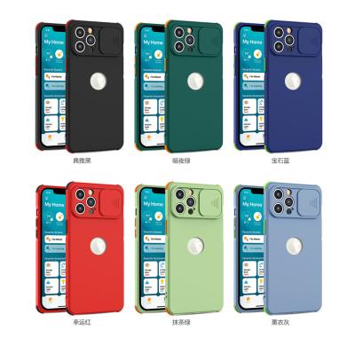 China Shockproof Slide Camera Protective Phone Case For Samsung Galaxy A72 52 42 32 TPU Solid Color Soft Phone Back Cover Case for sale