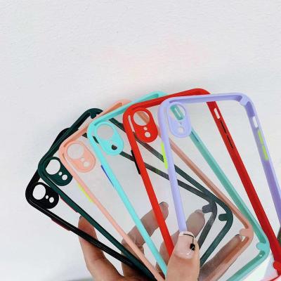 China 1.5mm New Shockproof Candy 2 in 1 Ultra Thin Acrylic Phone Case For iPhone 11 Cell Phone Cover For iPhone 12 Case for sale