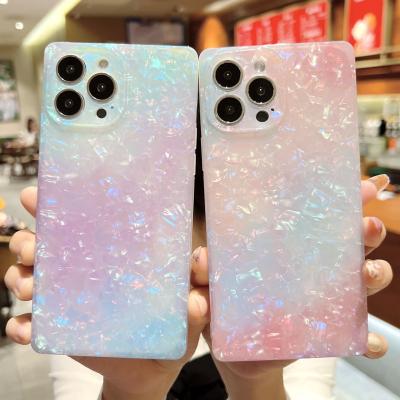 China Shockproof For iPhone 13 Case High Quality Hybrid Glitter Marble Square Ice Cover Shockproof Case For iPhone 12 13 Pro Max for sale