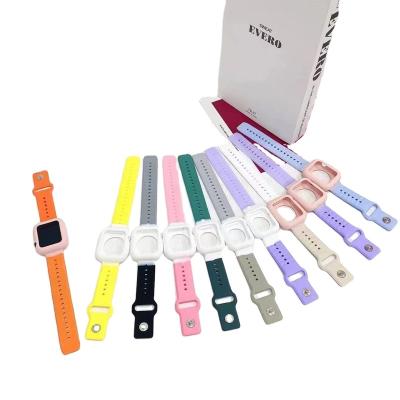 China Silicone Watch Band Newly Designed Silicone Watch Band Set For Apple Watch Cases Covers For IWatch serie 6 5 4 3 Se 44mm 40mm 38mm iWatch Case 42mm for sale