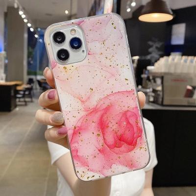 China Hot Selling Shockproof In Amazon Back Cover For iPhone 12 Case Glue Marble Phone Case For iPhone 11 Pro Max for sale