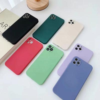 China Anti Scratch Silicone Phone Case Shockproof Hot Selling Cover For Iphone 12 Pro Max Soft Phone Case TPU Sticker For Iphone Case for sale