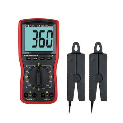 China PEC-VA220B Portable Handheld Digital Intelligent Handheld Meter 2 Phase Clamp Voltammeter for Current Voltage Phase Angle Frequency Test for sale