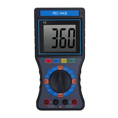 China PEC-VA220B Clip On Current True Voltage Meter RMS New Digital Clamp Continuity Tester With Digital Storage Clamp PEC-VA220B for sale