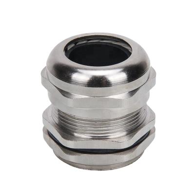 China IP68 Waterproof Nickel Plated Brass Metal Cable Gland M10*1 Size Cable Socket Part Seal Firmly for sale