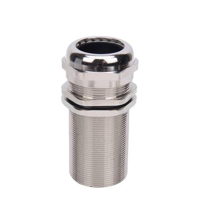 China Longer Wire Waterproof Brass Cable Gland Cable Socket Part Seal Tightly M8*1.5 for sale