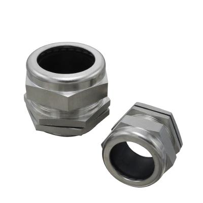 China 316 Stainless Steel Flexible Cable Gland Firmly M16 Cable Joint Part Plug SS 304 for sale