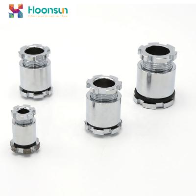 China For use on all types of unarmoured cables JIS Clamping Type Marine Stuffing Box Chrome Plated Marine Cable Gland 1/2 inch for sale