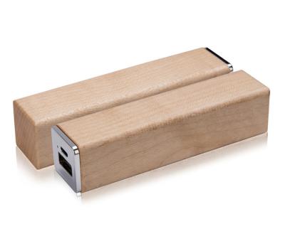 Cina Quadrato mobile di legno 2600mah/2000mah/2200mah della Banca di potere del prodotto promozionale in vendita