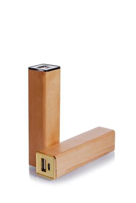 China Unique Wooden Promotional Power Bank Safety Li - Ion Battery Type for sale