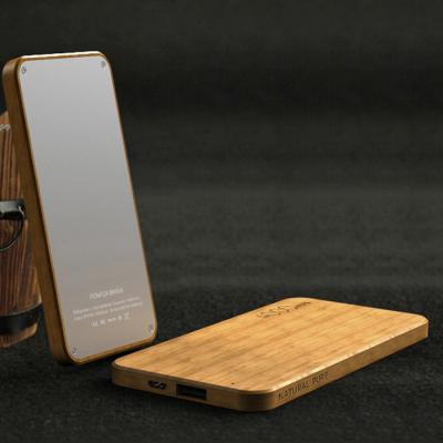 China Wooden 5V/1A Portable Power Banks For Cellphone / Iphone6s 130g for sale