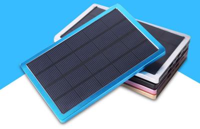 China Eco-friendly Mobile Solar USB Portable Power Bank 10000mah High Capacity Cellphone Charger for sale