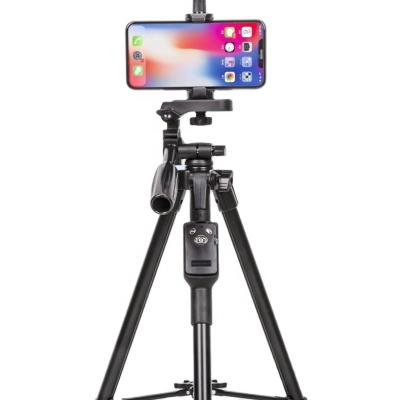 China YUNTENG 5218 PORTABLE 54inch Tripod for Camera with Remote Shutter Phone Clip,Ring Light /Video/Selfies/Live Stream /Vlogging Recording for sale