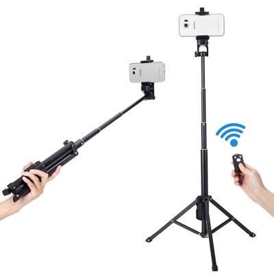 China PORTABLE Selfie Stick Tripod, Extendable 3 in 1 Aluminum Selfie Stick with Wireless Outdoor and Tripod Mount for Phone and Camera Yunteng for sale