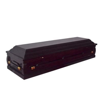 China American Style Good Price Burial MDF Casket With Handles And Decoration for sale