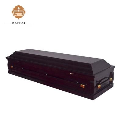 China Hot Selling American Style MDF Casket With Handles And Liner for sale