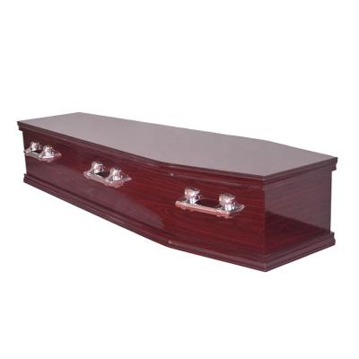 China European style best wholesale price handmade cheap mdf coffin with handles for sale