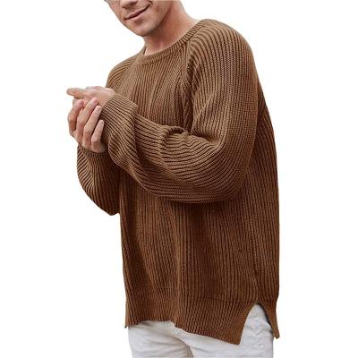 China Anti-Wrinkle Sweater Long Sleeve Jacquard Knitwear Crewneck Sweater Men Clothes Fashion for sale