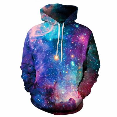 China Anti-wrinkle new arrival 3D universe couples blouse fahion long sleeve digital printing hoodie for sale