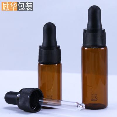 China Mini 5ml Essential Oil Portable Refillable Emulsion Cosmetic Tip Dropper Plastic Bottle Brown Custom Glass Bottle Tip Dropper Bottle for sale