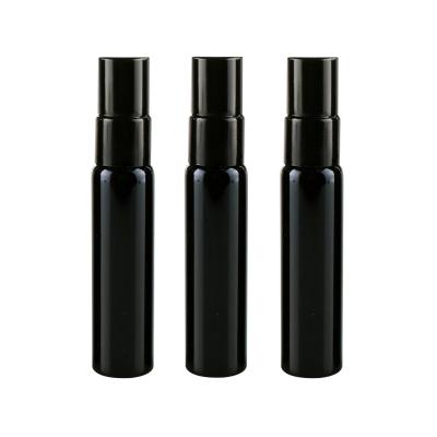 China Free Custom Wholesale Logo Cosmetic 10ml Glass Perfume Bottle With Black Sprayer Vial For Traveler Add Your Empty Cosmetic Picture for sale