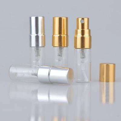 China Sale 2ML Parfume Travel Spray Bottled Cosmetic For Perfume Portable Empty Cosmetic Containers With Aluminum Pump for sale