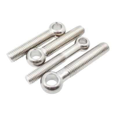 China Stainless Steel Factory Customized Noose Eye Bolt Lifting Swing Bolts Stainless Steel Round Fish Eye Screw for sale